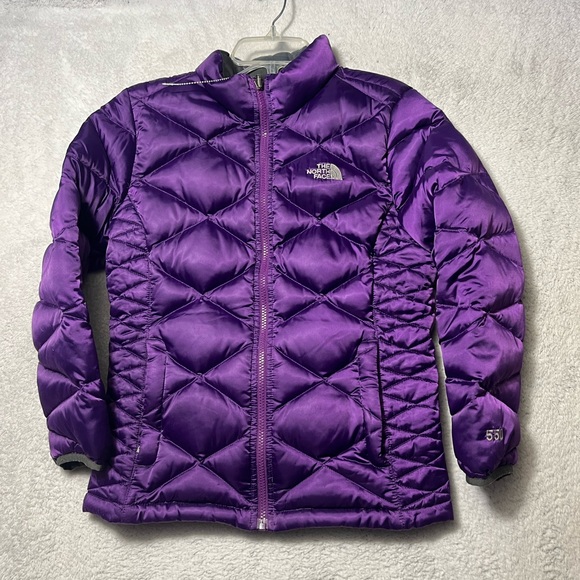 The North Face 550 Puffer Ski Jacket Purple Winter Coat Youth